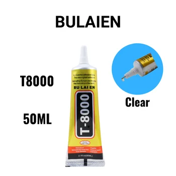 Bulaien T8000 50 мл Прозрачный клей для ремонта контактных телефонов, электронных компонентов, Клей с прецизионным наконечником аппликатора