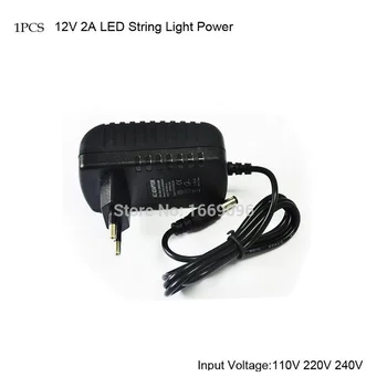 1ШТ 24 Вт светодиодный источник питания для светодиодной ленты 3528 12 В 2A светодиодный трансформатор для светодиодного шнура адаптер Бесплатная доставка