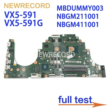 Для Acer Aspire VX5-591 VX5-591G PCN61C5PM2 LA-E361P MBDUMMY003 NBGM211001 NBGM411001 Материнская плата I5-7300HQ GTX1050M 4 ГБ