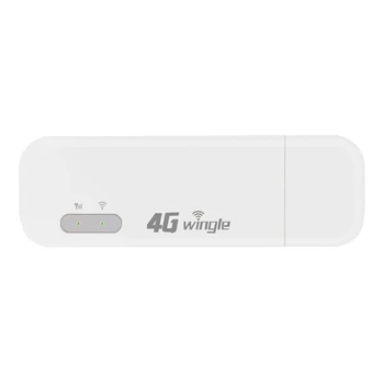 4G WiFi маршрутизатор USB модем Мобильный WiFi 150M USB WiFi ключ для беспроводной точки доступа со слотом для SIM-карты (белый)