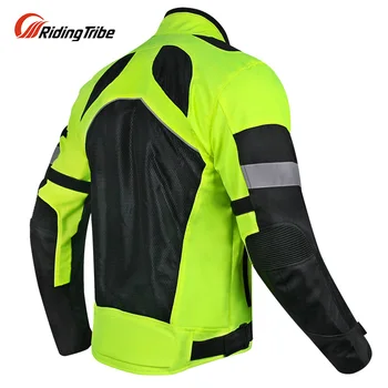 Высококачественный дышащий жилет для мотогонок PRO-BIKER Riding Tribe с высокой видимостью ночного отражения, защитная куртка из ткани