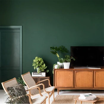 papel de parede Новые американские ретро однотонные чернильно-зеленые обои современный минимализм спальня гостиная ТВ фон обои