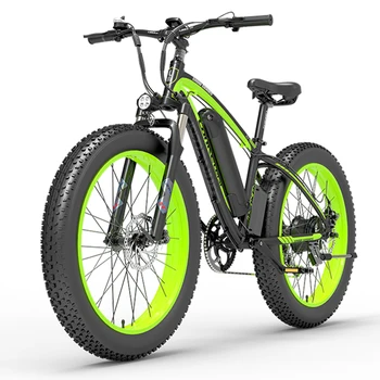 Гибридный Электрический велосипед 1000 Вт с задним мотором, 26-дюймовая толстая шина, Электрический горный велосипед 48 В 13 Ач 16 ач, снежный велосипед для мужчин и взрослых