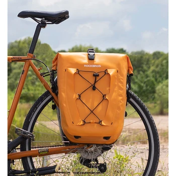 Велосипедный рюкзак Водонепроницаемая Велосипедная сумка С Закрытым Ртом, Регулируемая Конструкция Сетчатой сумки Емкостью 25 л, Светоотражающий Дизайн, Портативный дизайн