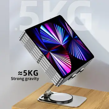 Настольная подставка для планшета, Вращающийся на 360 ° Складной Металлический Держатель для телефона iPad Pro Air Mini Samsung Mi Pad Huawei Universal