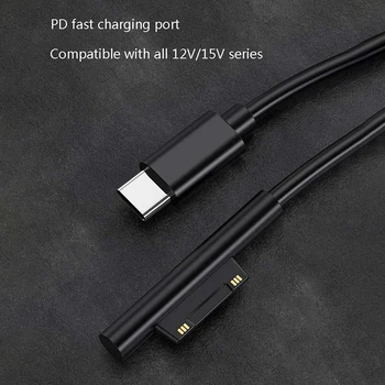 Новый Блок Питания USB Type-C для Быстрой зарядки Microsoft Surface Pro 7 3 4 5 6 15V 3A PD Зарядное устройство для планшета Кабель-адаптер Шнур