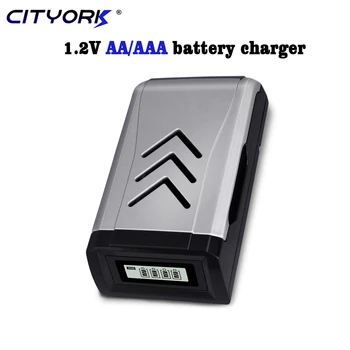 4 Слота ЖК-USB Smart Charger AA/AAA Зарядное Устройство Интеллектуальное Быстрое для 1,2 В AA AAA NI-MH NI-CD 2A 3A Аккумуляторных Батарей
