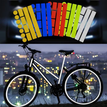 Водонепроницаемые клейкие светоотражающие наклейки для шлема, велосипеда, автомобиля