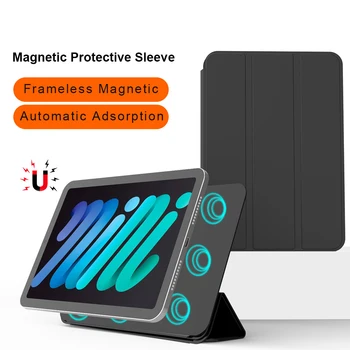 для iPad Air 4 10,9 Pro 11 12,9 2021 2020 2018 Mini 6 Чехол С Магнитным Креплением Smart Auto Sleep Подставка Держатель Откидная Кожаная Крышка Планшета