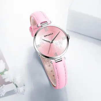 Женские часы, брендовые роскошные модные женские часы, Кожаные часы, женские кварцевые наручные часы