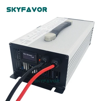 Индивидуальное умное зарядное устройство 36V 40A с ЖК-дисплеем, 4-ступенчатый липо-свинцово-кислотный li-lon, литиевое зарядное устройство 36v для силовой батареи