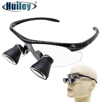 2.5 X/3X/3.5X Стоматологические Лупы 300-500 мм, Бинокулярная Лупа Через объектив, Ультралегкие линзы из оптического стекла, Увеличительные очки