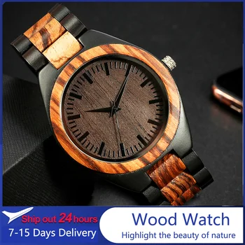 Деревянные часы Zebra для мужчин, наручные часы, демонстрирующие красоту природы, стрелки хронографа, Мужские деревянные часы, Прямая поставка