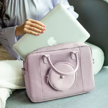 Новая Модная женская сумка Большой емкости 13,3 14 15,6 дюймов, сумка-мессенджер через плечо для Macbook Air, чехол для ноутбука Lenovo Huawei, чехол для ноутбука