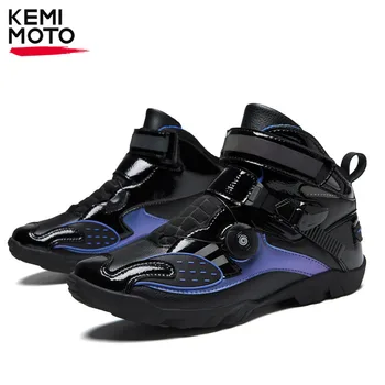 Мотоциклетные ботинки для верховой езды, мужская обувь для мотокросса, внедорожные гоночные спортивные уличные дышащие ботинки для лета и зимы