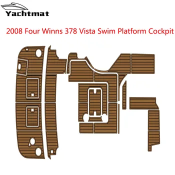 2008 Four Winns 378 Vista Платформа для плавания Кокпит Коврик Для Лодки EVA Палуба Из Тикового дерева Коврик для пола