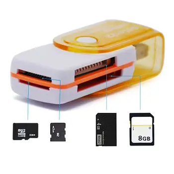 Высокоскоростной многофункциональный USB-кардридер 4 в 1 для MS MS-PRO TF Micro Memory Card Smart Reader