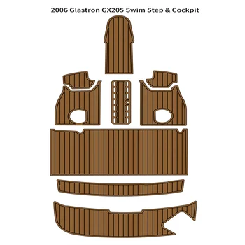 2006 Glastron GX205, Платформа для плавания, Кокпит, коврик для лодочной палубы из вспененного EVA Тика