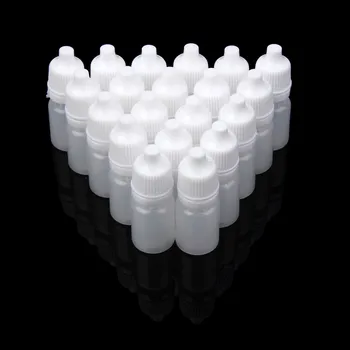 100ШТ 5 мл/10 мл/15 мл/20 мл/30 мл/50 МЛ Оптом Прочные Пустые Пластиковые Бутылки-Капельницы Для Жидкости для глаз Многоразового использования