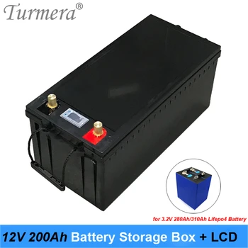 Коробка для хранения батареек Turmera 12V с ЖК-дисплеем для 3,2 V 100Ah 200Ah 280Ah 310Ah Lifepo4 Аккумулятор Солнечной энергетической системы или ИБП