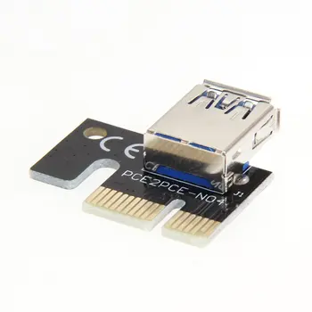 Мини-USB 3.0 Видеокарта Riser Card PCI-E От 1X до 16X Адаптер расширения для майнинга, расширитель для майнинга, аксессуары для майнинга, прямая доставка