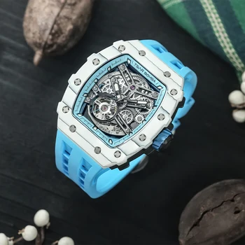 Мужские Часы TSAR BOMBA, лучший бренд класса Люкс, Водонепроницаемые часы 50 м, мужские спортивные часы