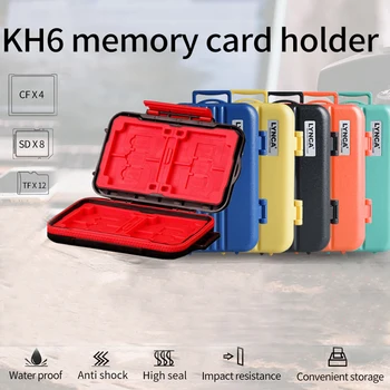 Жесткий защитный чехол для карт памяти, профессиональный водостойкий противоударный компактный для 8 SD-карт, 4 CF-карт, 12 Micro SD/TF-карт