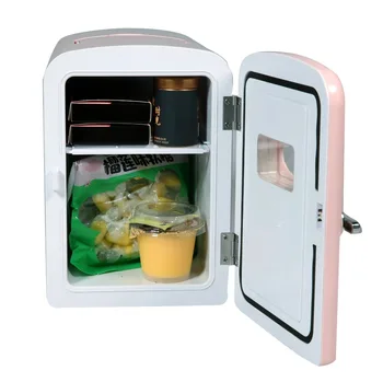 Портативный мини-холодильник в стиле Ретро, очень большой, на 9 банок, EFMIS175, розовый мини-бар-холодильник