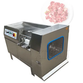 Электрическая многофункциональная мясорубка Коммерческая настольная машина для резки свежего мяса из нержавеющей стали