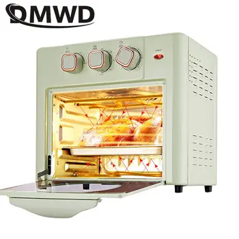 Электрическая духовка DMWD 18L, Тостер для хлеба, Машина для выпечки пиццы, Сушилка для фруктов, Устройство для приготовления десерта, торта, завтрака, инструмент для барбекю на 60 минут