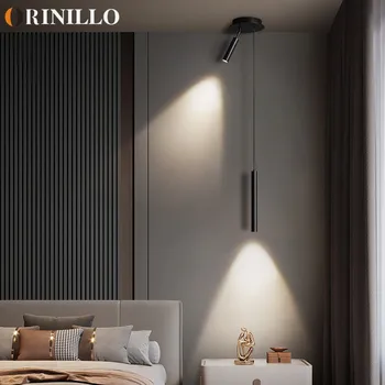 Современная и минималистичная светодиодная люстра, прикроватная лампа, люстра на фоне дивана в гостиной, прожектор, лампа для создания атмосферы в комнате