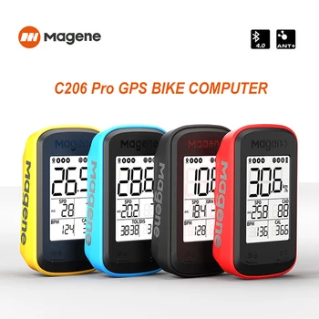 Magene C206 Pro велосипедный компьютер Беспроводной GPS спидометр Водонепроницаемый дорожный горный велосипед Bluetooth ANT с датчиком частоты вращения педалей