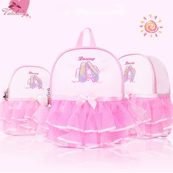 Детская сумка для Балерины, розовая сумка для танцев, рюкзак Принцессы для балета Для девочек, сумка для хранения Большой Емкости