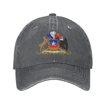 Новая Изготовленная на Заказ Хлопчатобумажная бейсболка с Гербом Чили, мужская Женская Дышащая шляпа для папы, Уличная