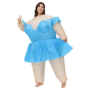 2023 Новый Надувной костюм для Балета Сумо Для взрослых, Забавный Надувной костюм на Хэллоуин, Забавный Нарядный костюм