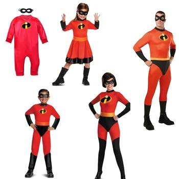 Семейная одежда, комбинезон Mr. Incredible 2, костюм для маленьких взрослых мальчиков и девочек, костюм Джека для Косплея, одежда для Хэллоуина, одежда для малышей