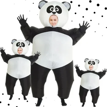 Надувной костюм Симбок Гигантской панды для ролевых игр родителей и детей, забавная мультяшная кукла, одежда для косплея всего тела