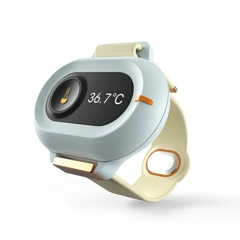 Bluetooth Smart Носимый Цифровой Детский Термометр Монитор температуры на запястье в режиме реального времени Смарт-браслет APP control