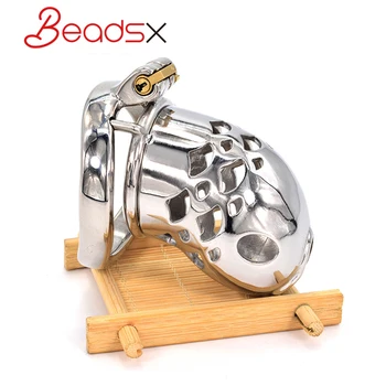 BEADSX Клетка для Петуха Целомудрия в форме Карпа С противооткатным кольцом, Устройство для контроля Желания, Мужские секс-игрушки Для взрослых, Магазин секс-товаров