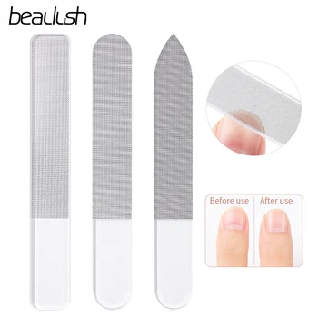 Пилочки для ногтей Beautush Nano Glass Профессиональные пилочки для полировки Маникюрный инструмент Моющаяся пилочка для ногтей с полированным буфером из хрусталя