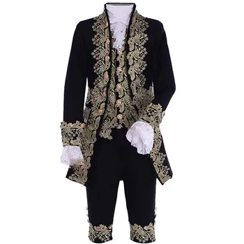 2023 Косплей Принца Двора на Хэллоуин, Средневековый костюм, Винтажные Ретро Мужские костюмы, Маскарадная Роскошная Викторианская одежда Короля Принца