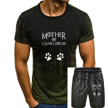 Футболка Cute Mother of womens-Женская футболка-Черная собака кане Корсо