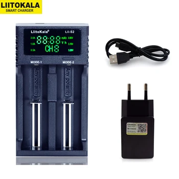 Новый Liitokala Lii-PD4 M4 S2 402 202 100 18650 Зарядное устройство 1,2 В 3,7 В 3,2 В AA21700 NiMH литий-ионный аккумулятор Smart Charger + 5 В штекер