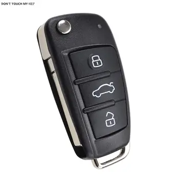 Автомобильный Чехол Складной Флип Чехол для дистанционного ключа 3 Кнопки Чехол Для AUDI A2 A3 A4 A6 S6 A6L A8 TT с лезвием