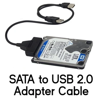 Кабель USB Sata, адаптер Sata к USB 2.0, компьютерные кабельные разъемы, кабель USB-адаптера Sata, поддержка жесткого диска SSD HDD 2,5 дюйма