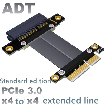 Удлинительный кабель PCI-E x4, адаптер, удлинительный кабель 4x PCIe3.0, расширенный на заказ, стабильный на полной скорости