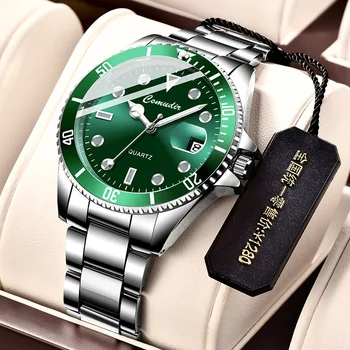 Автоматические кварцевые часы Green Water Ghost, мужские часы Tide Glow, водонепроницаемые спортивные часы, Бесплатная доставка