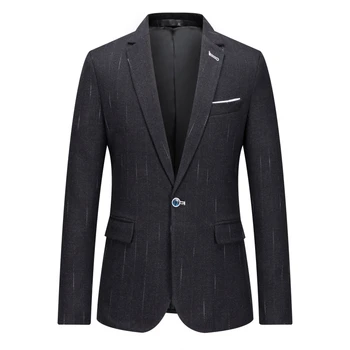 Новый мужской костюм, блейзер, осенний приталенный костюм на одной пуговице, блейзер, модный формальный мужской свадебный костюм в английском стиле, куртки S-5XL