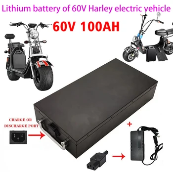 Электрический скутер 60V 40ah для мотоцикла мощностью 250 Вт ~ 1500 Вт/трехколесного велосипеда/велосипеда Водонепроницаемая литиевая батарея + зарядное устройство 67,2 В