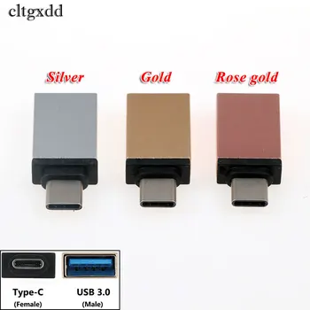 cltgxdd Type-C Штекер USB 3.0 Женский конвертер Адаптер OTG для Xiaomi Huawei Android Phone Tablet Соединительный кабель Type C